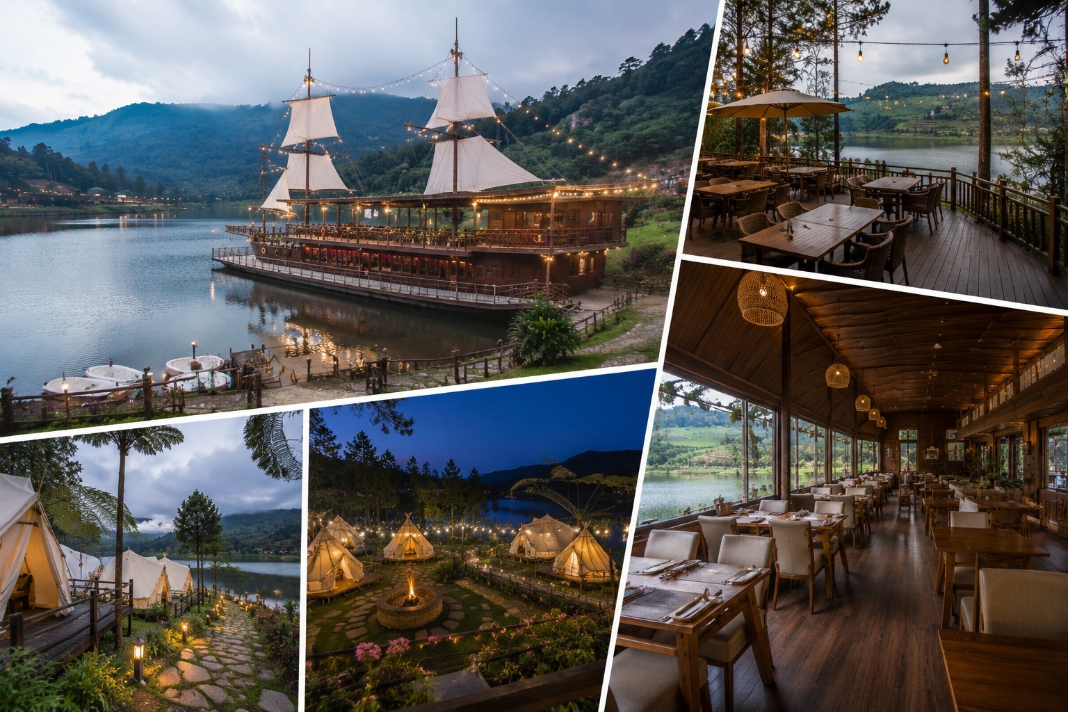 Pinisi Resto & Glamping Lakeside Rancabali